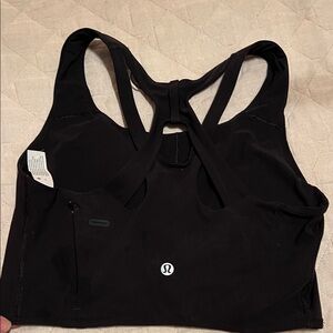 lululemon athletica Black Racerback Sports Bra Sz 8
